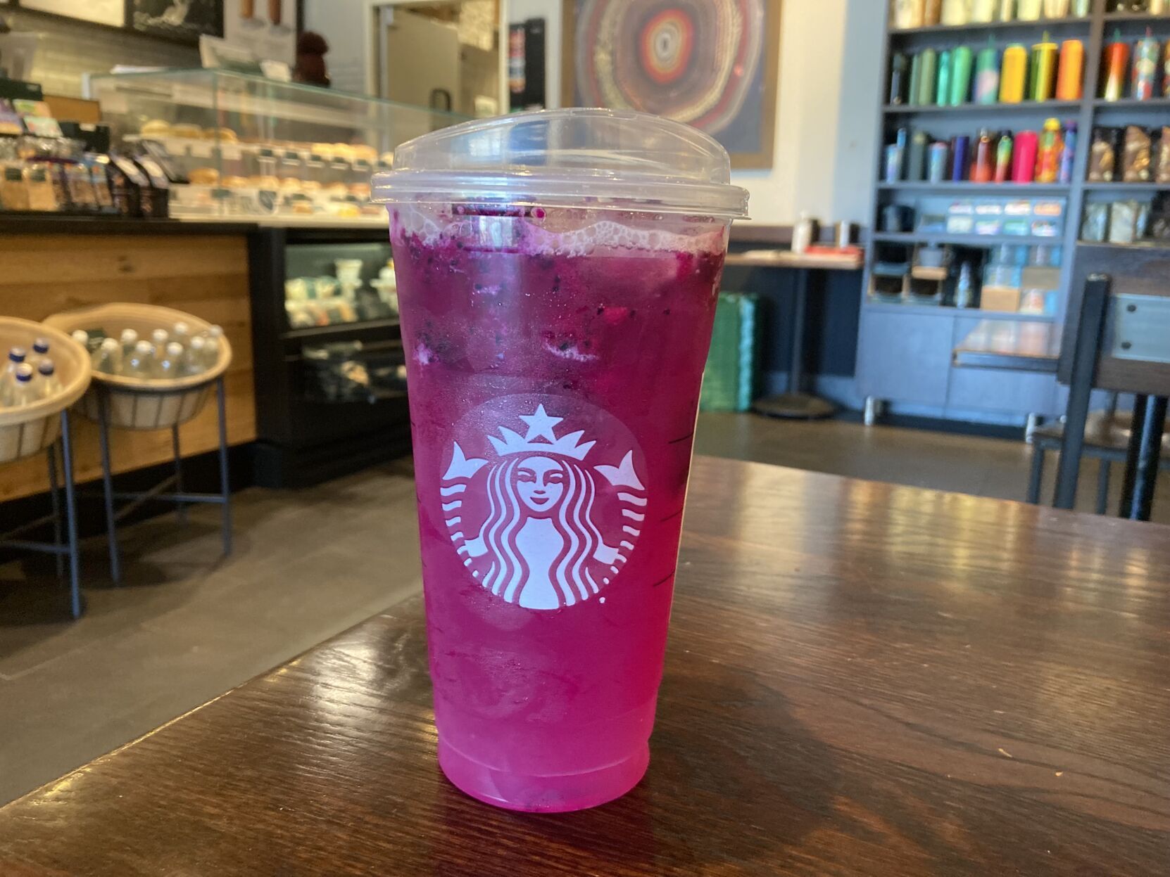Mango Dragonfruit Lemonade Refresher at Starbucks